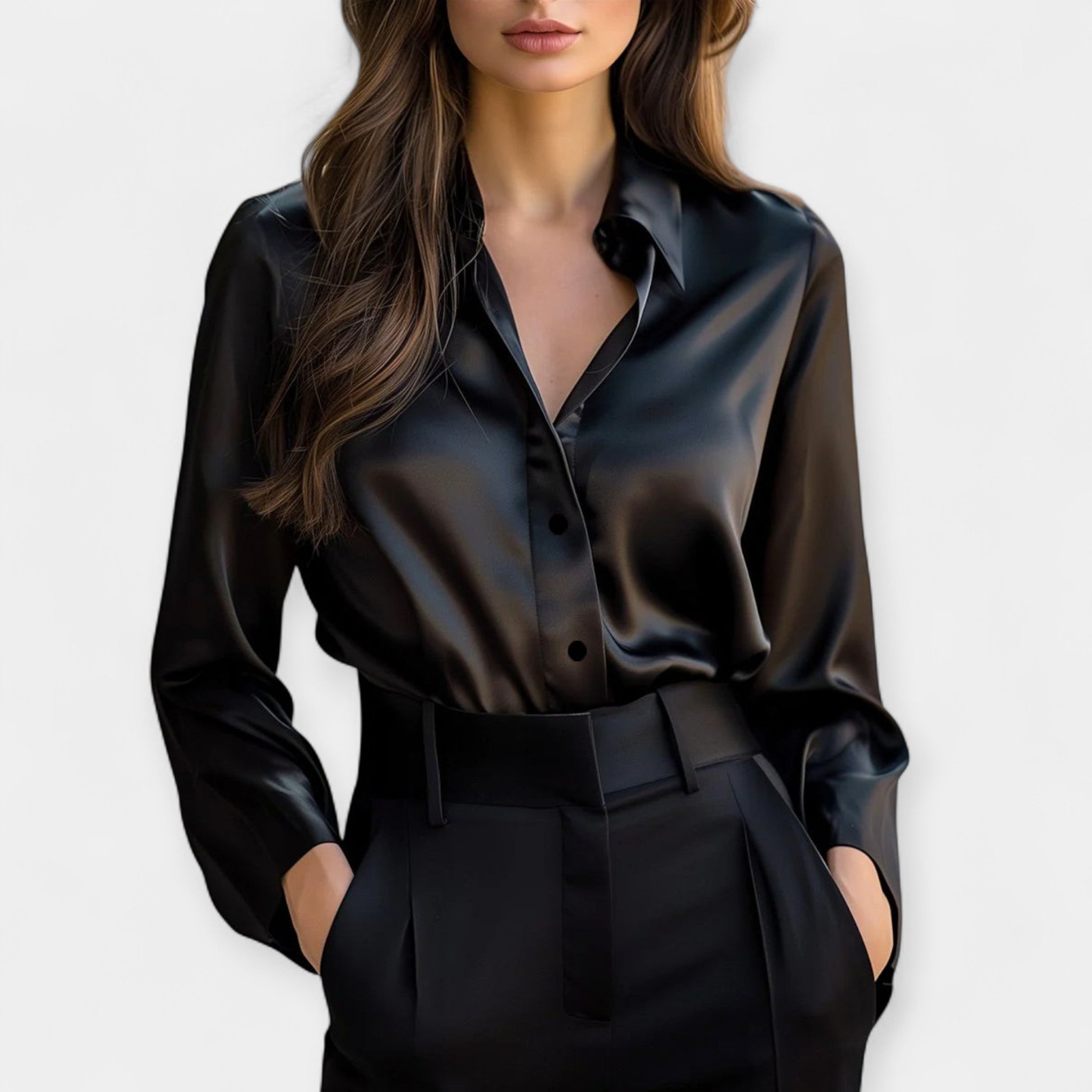Liv | Blusa De Satén Elegante