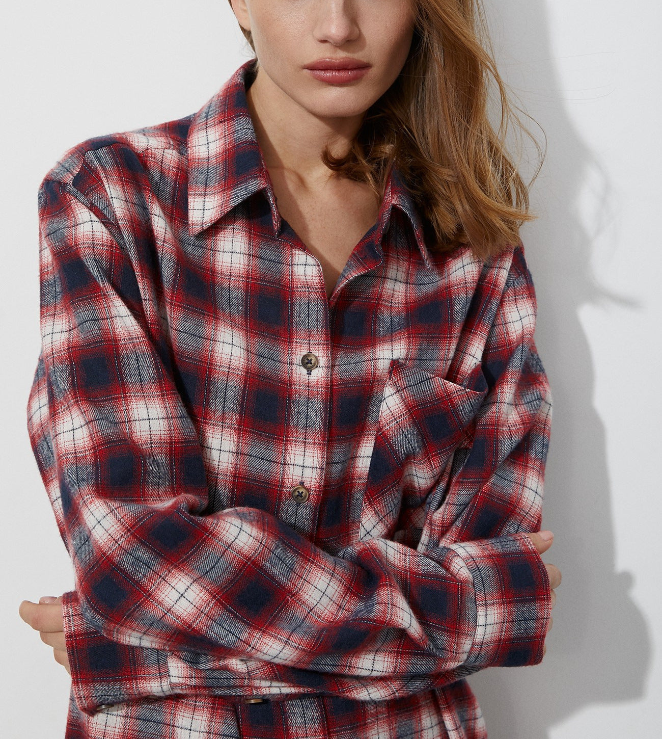 Revoir | Camisa A Cuadros Casual Para Mujer