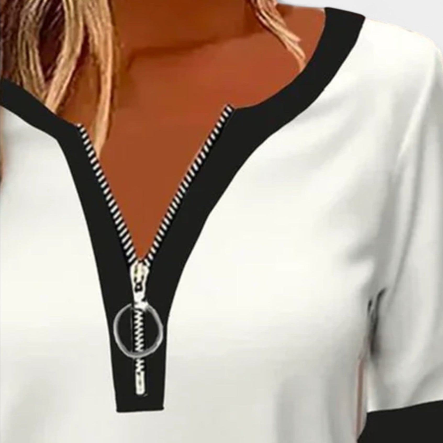 Ingrid | Blusa De Manga Larga Con Cremallera