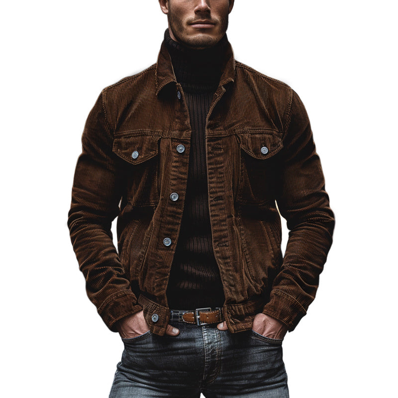 Eddie | Chaqueta Retro De Pana Para Hombre Con Estilo Vintage