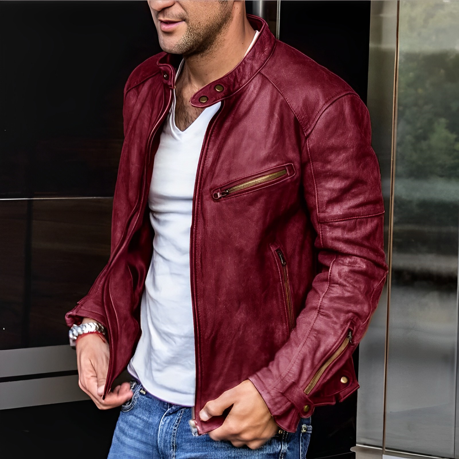 Dalton | Chaqueta De Cuero Elegante Para Todas Las Estaciones