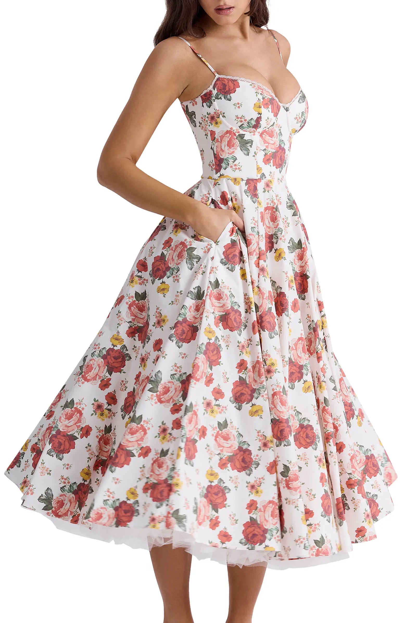 Valery | Vestido Midi Floreado Con Encanto Femenino