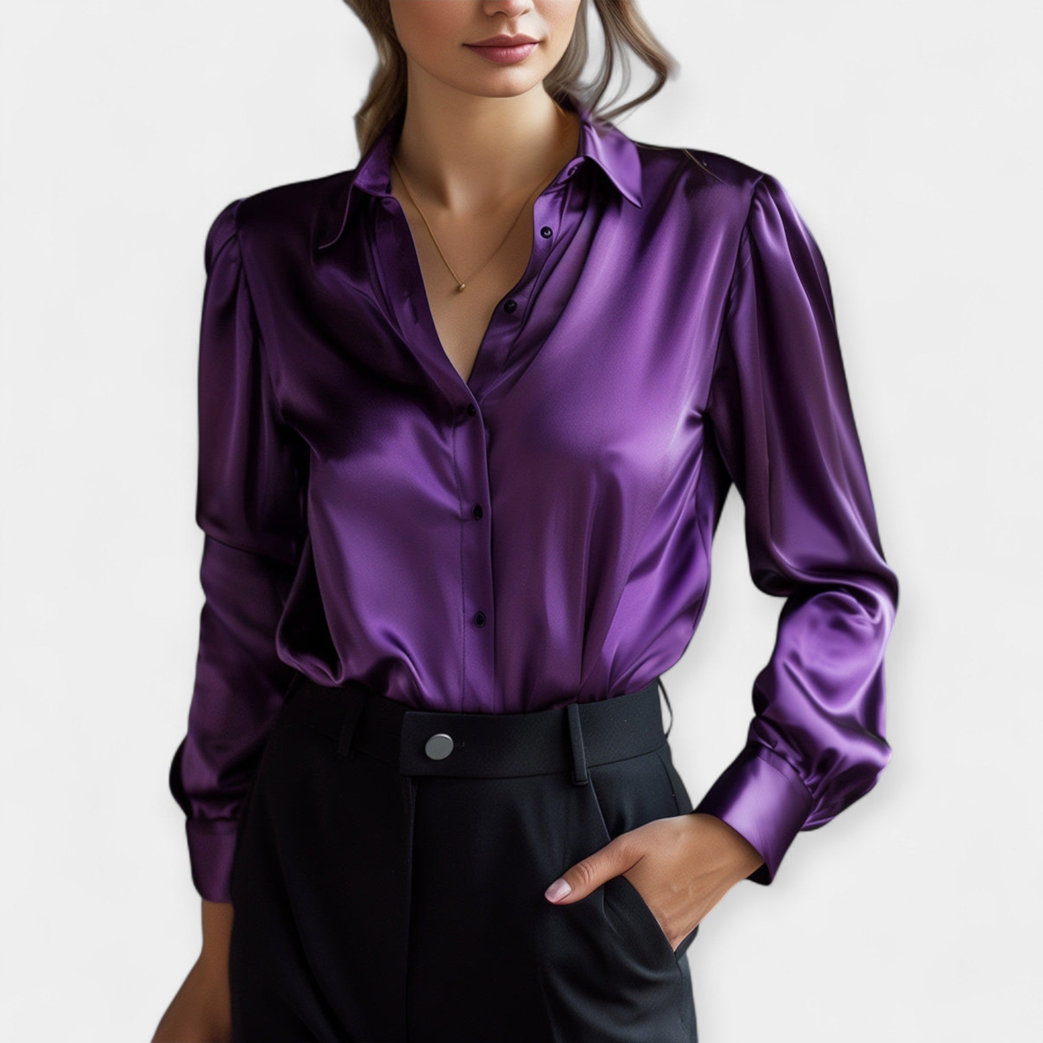Liv | Blusa De Satén Elegante