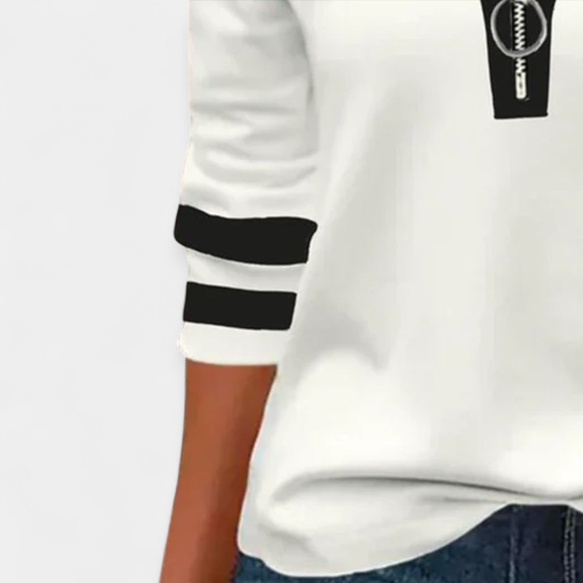 Ingrid | Blusa De Manga Larga Con Cremallera