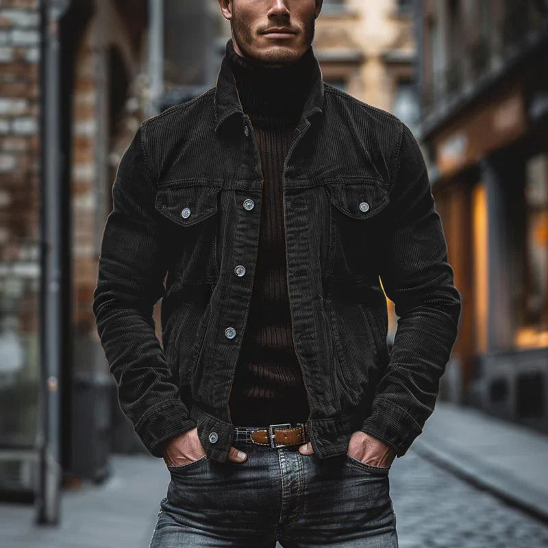 Eddie | Chaqueta Retro De Pana Para Hombre Con Estilo Vintage