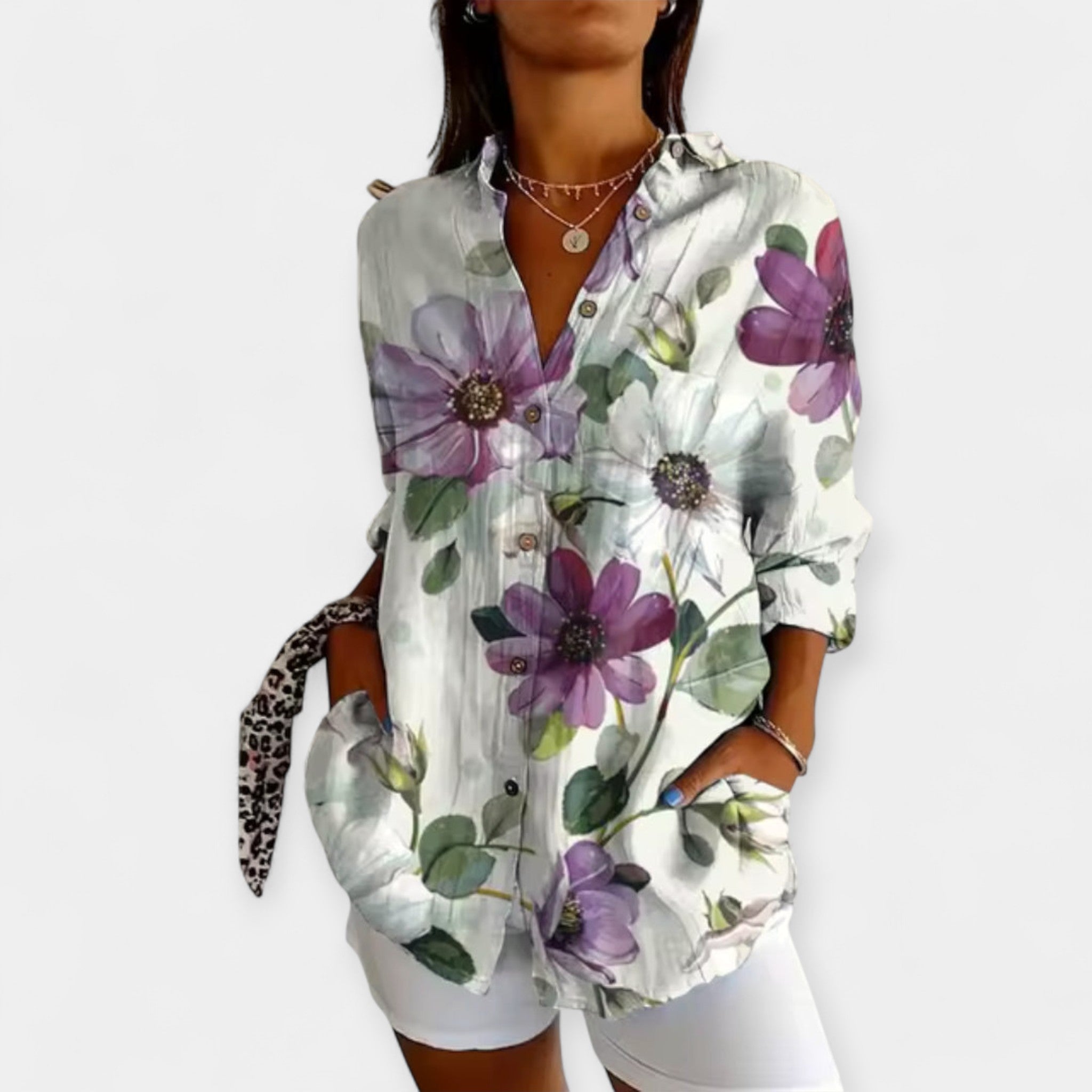 Elin | Blusa Ligera Y Romántica Con Motivos Florales