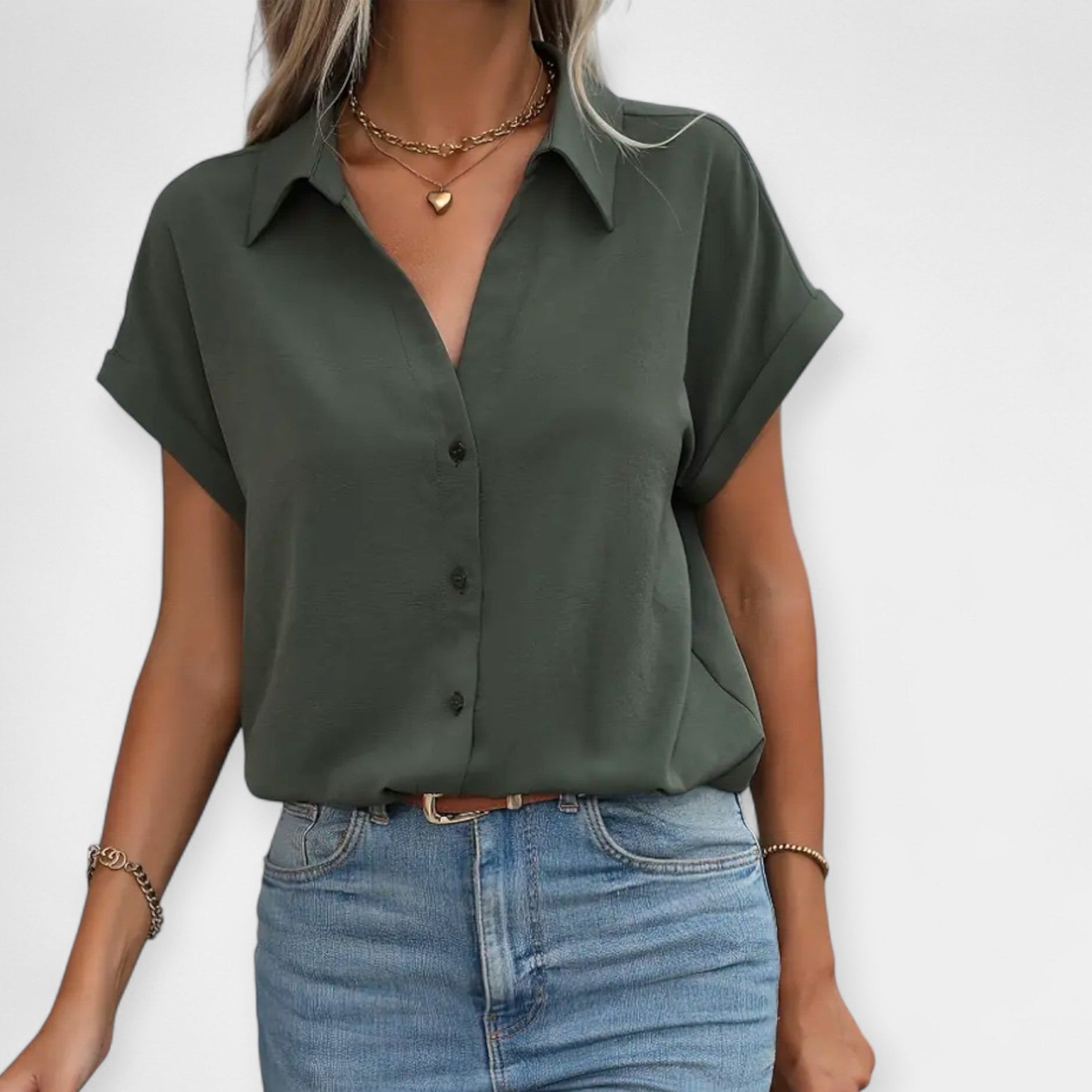 Freja | Camisa Cómoda De Manga Corta
