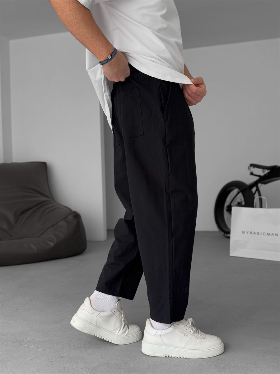 Enzo | Pantalones De Lino Corte Recto