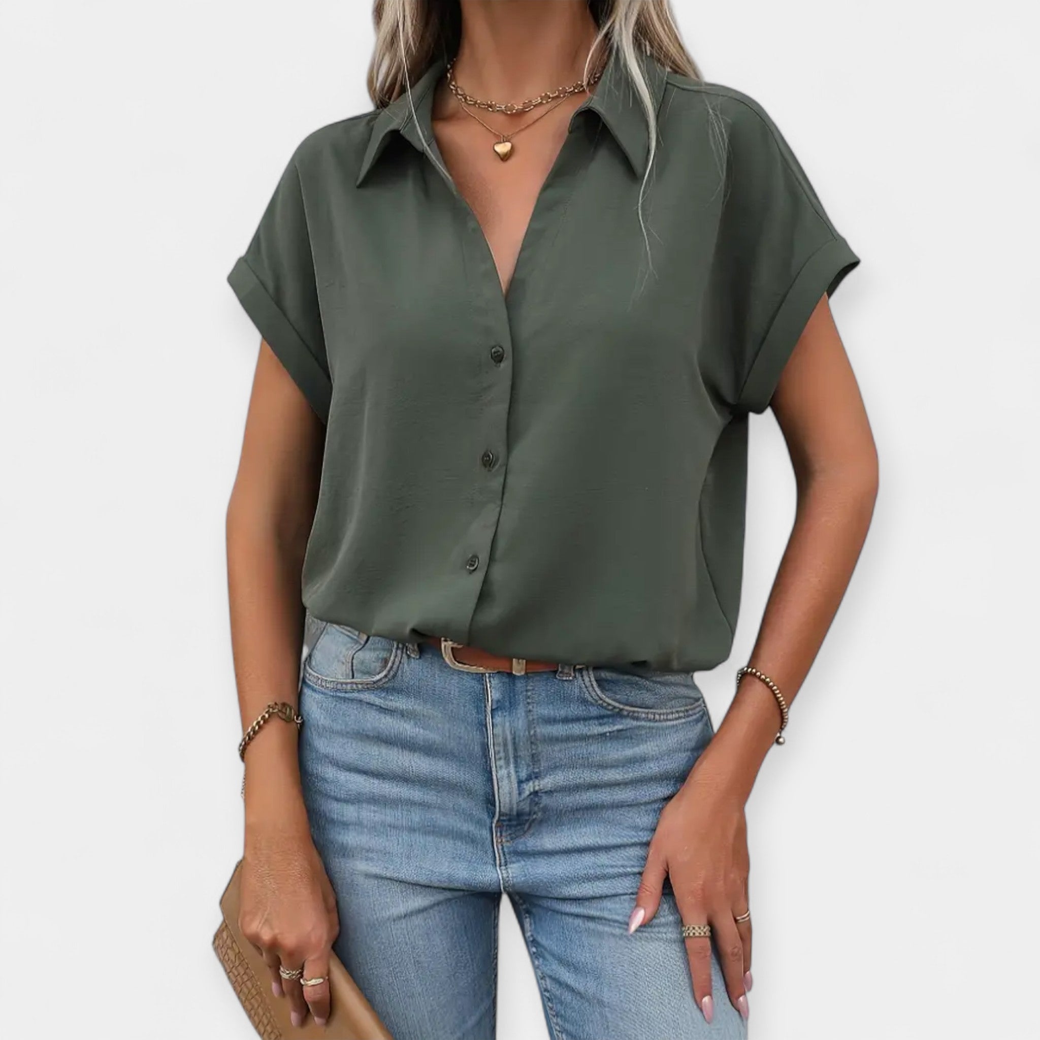 Freja | Camisa Cómoda De Manga Corta