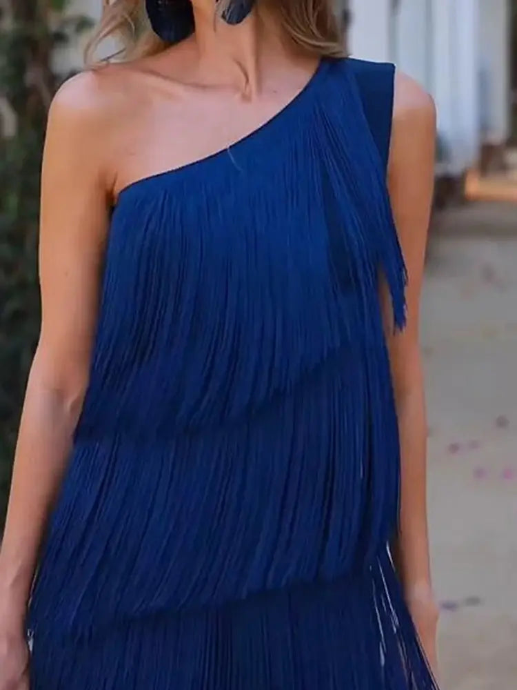Bella | Vestido Largo De Flecos Andaluz