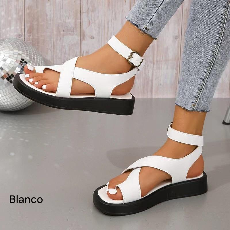 Sandra | Sandalias Cruzadas Ajustables Mujer