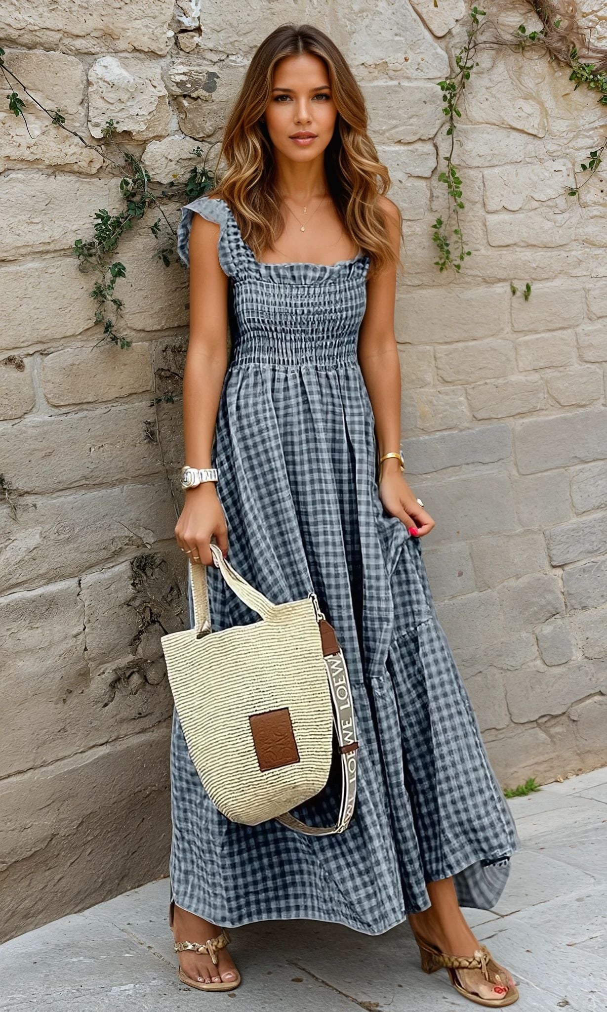 Ana | Vestido De Cuadros Casual Y Versátil