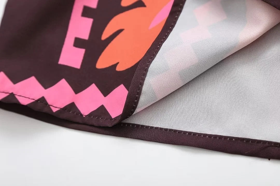 Katia | Conjunto Estampado De Top Y Falda