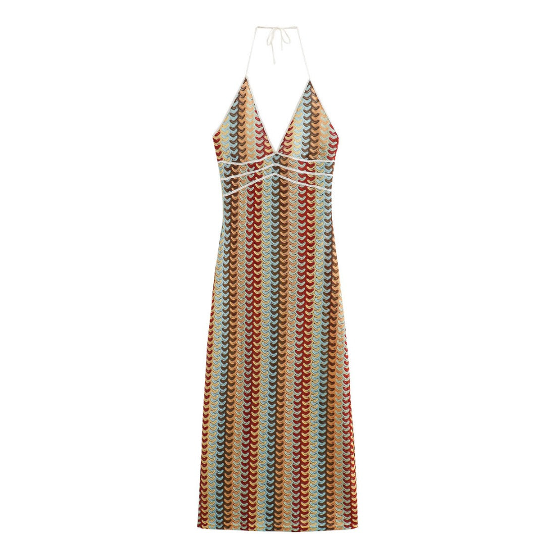 Vivian | Vestido Largo Multicolor Elegante