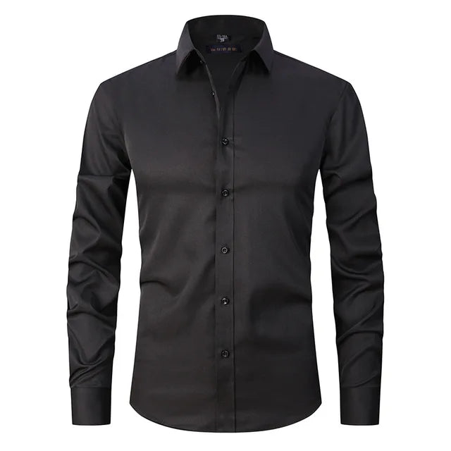 Mateo | Camisa De Vestir Corte Ajustado Para Hombre Mangas Largas