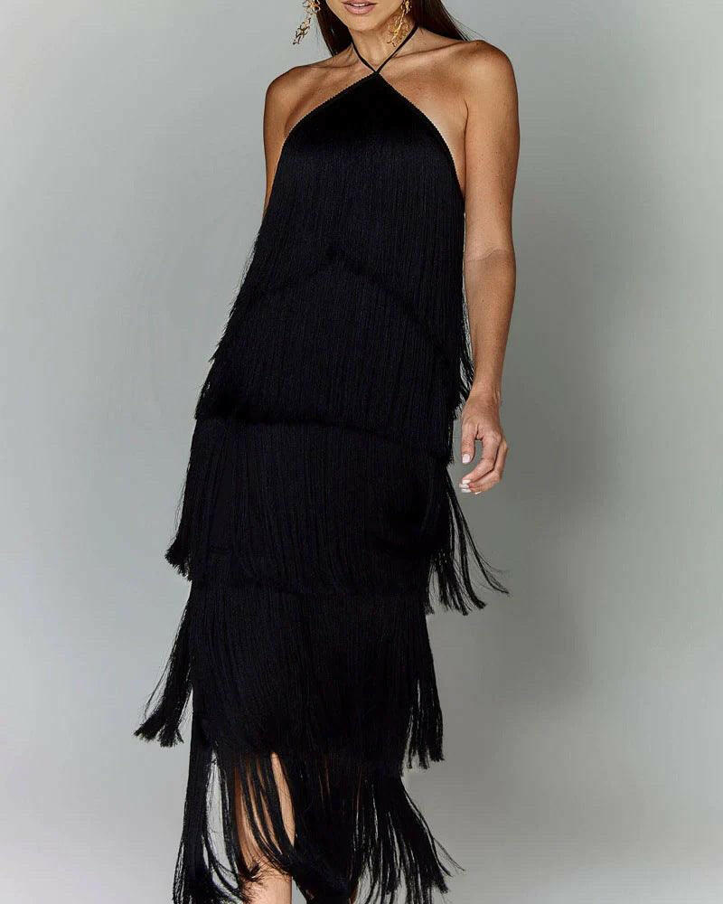 Sandra | Vestido Con Borlas Chic