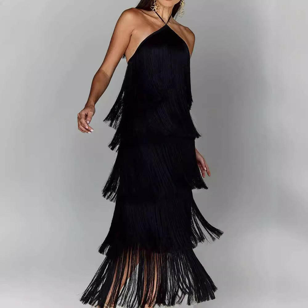 Sandra | Vestido Con Borlas Chic