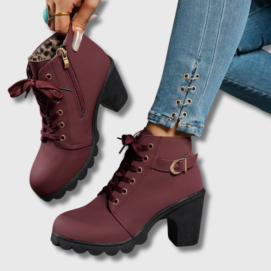 Melina | Botines Casual Con Tacón