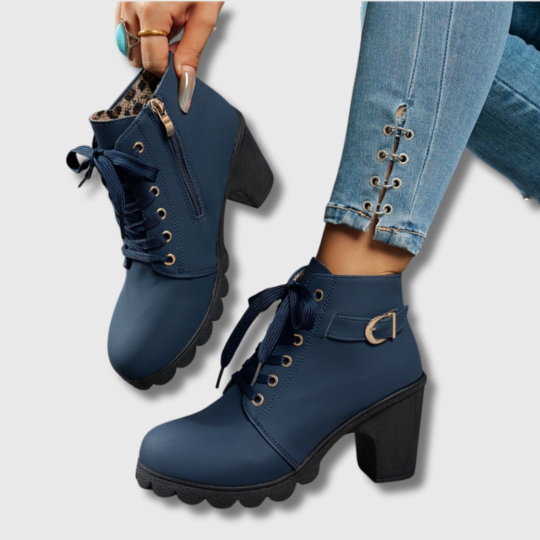 Melina | Botines Casual Con Tacón