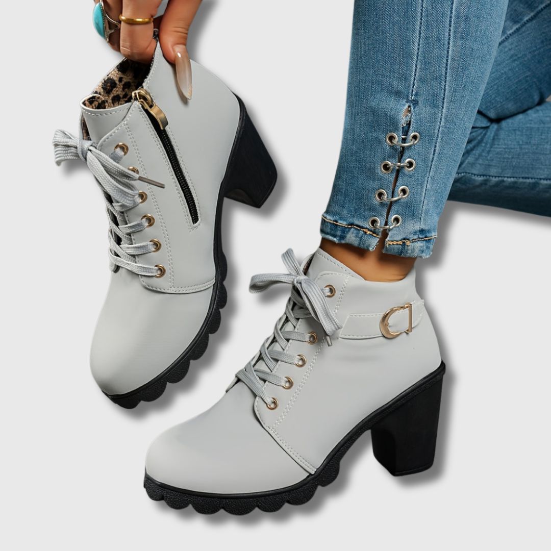 Melina | Botines Casual Con Tacón