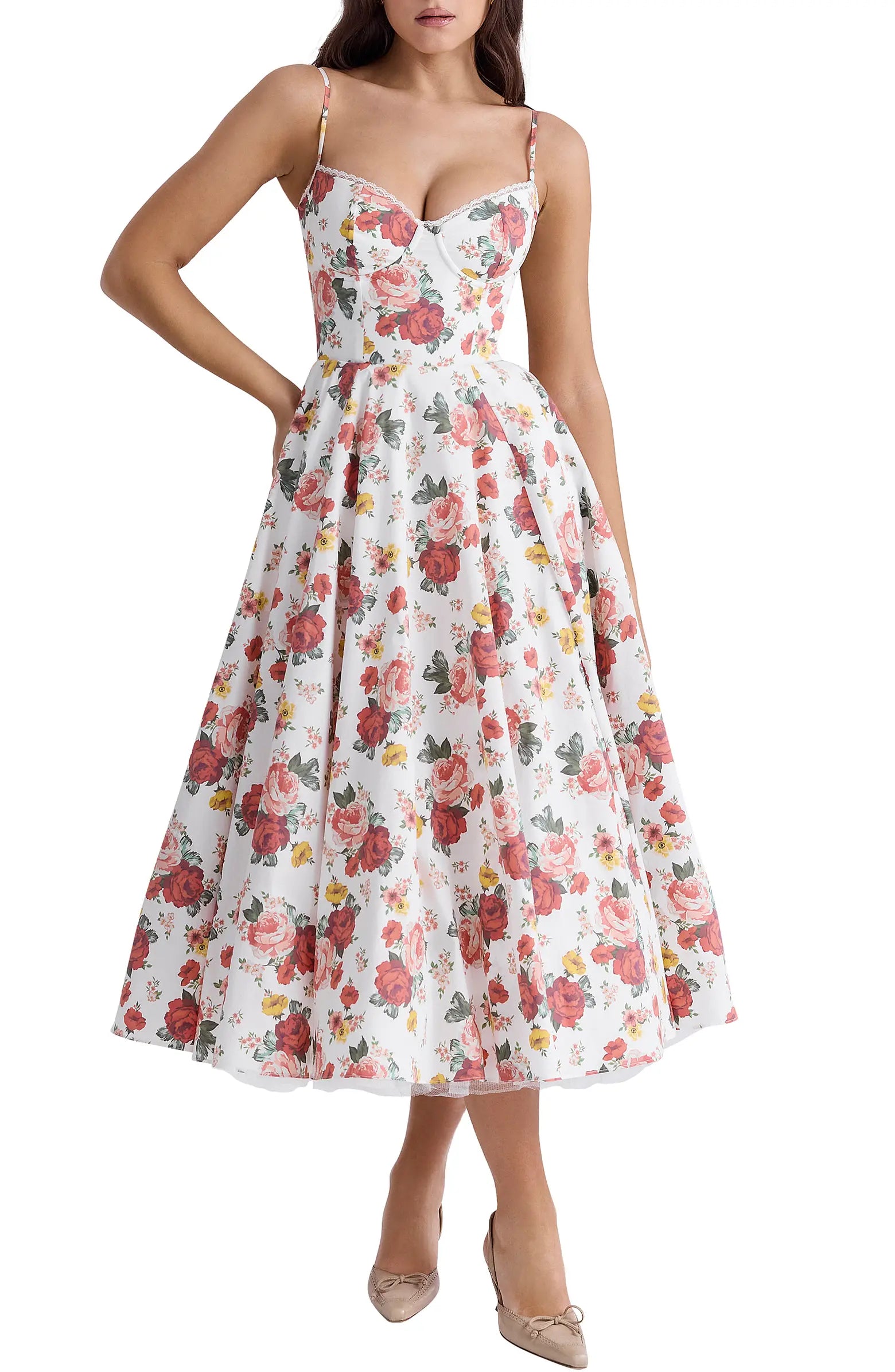 Valery | Vestido Midi Floreado Con Encanto Femenino