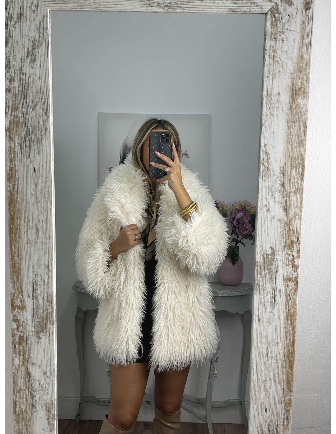Runa | Abrigo Blanco De Invierno