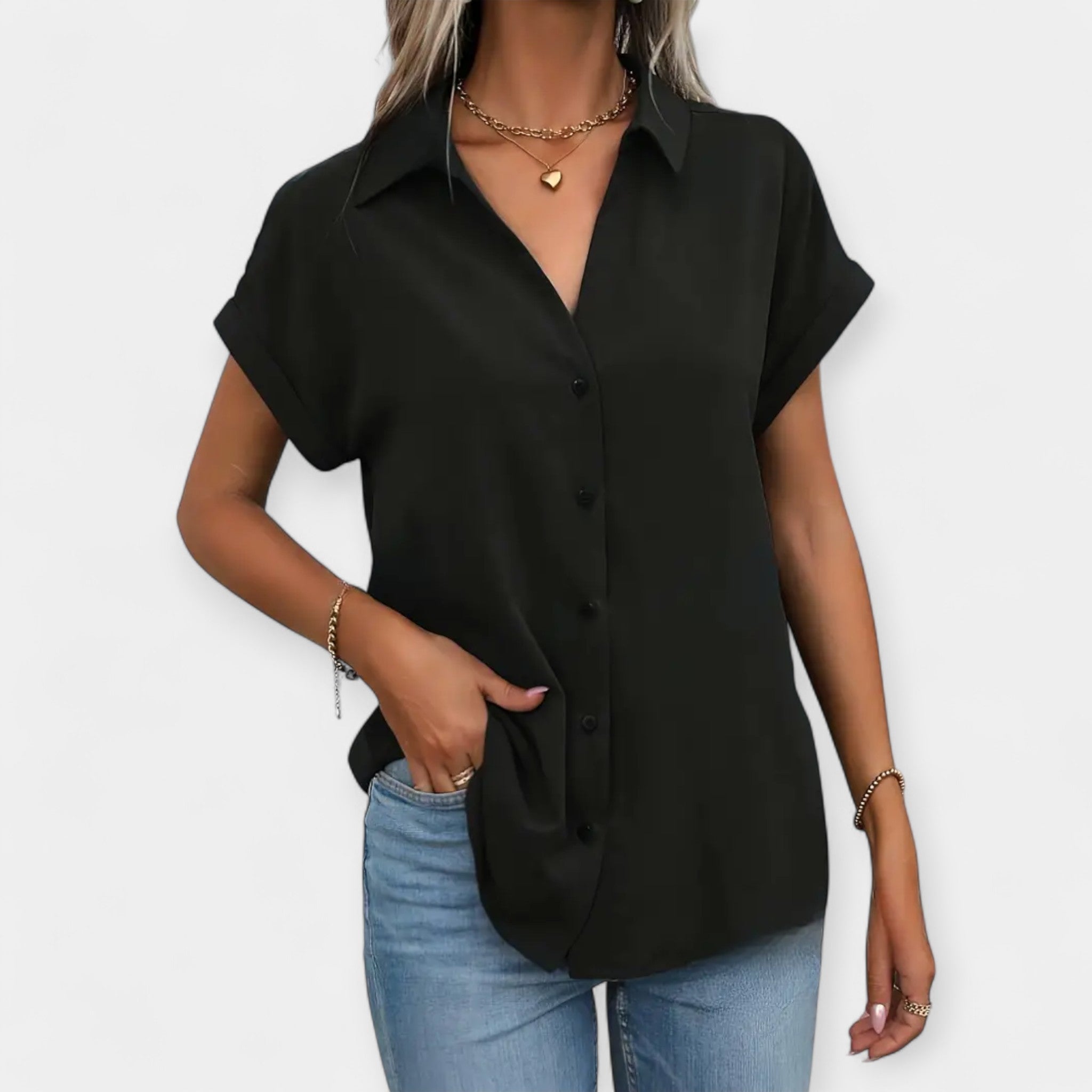 Freja | Camisa Cómoda De Manga Corta