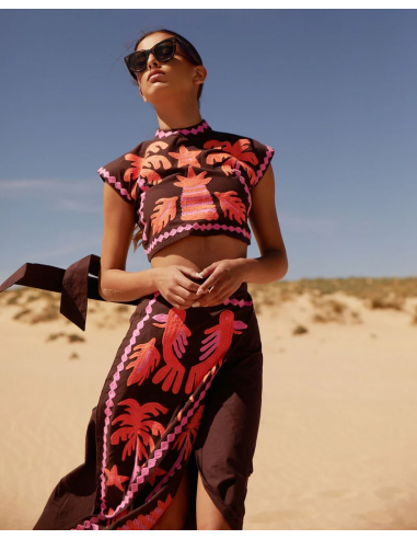 Katia | Conjunto Estampado De Top Y Falda