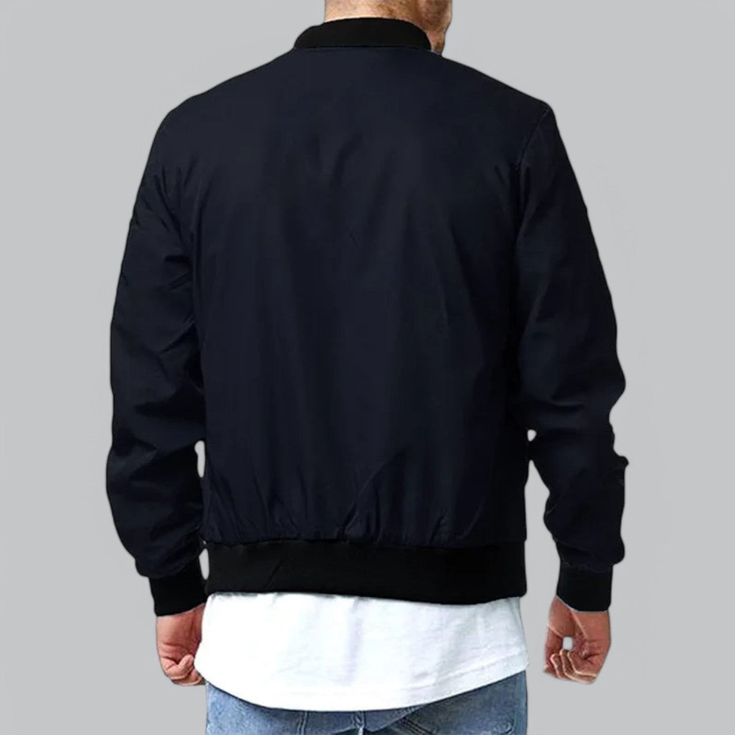 Névalis | Cazadora Bomber Para Hombre Con Acabado Limpio