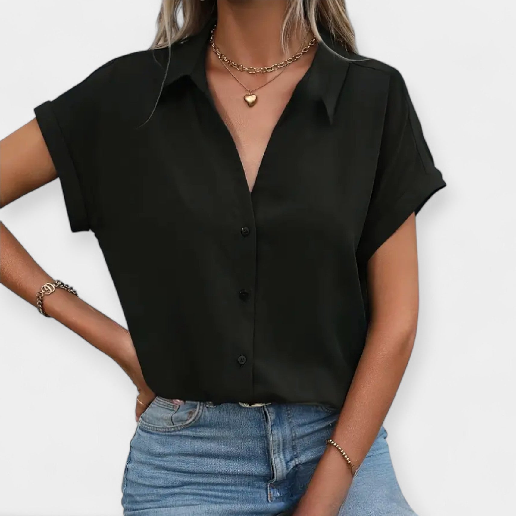 Freja | Camisa Cómoda De Manga Corta