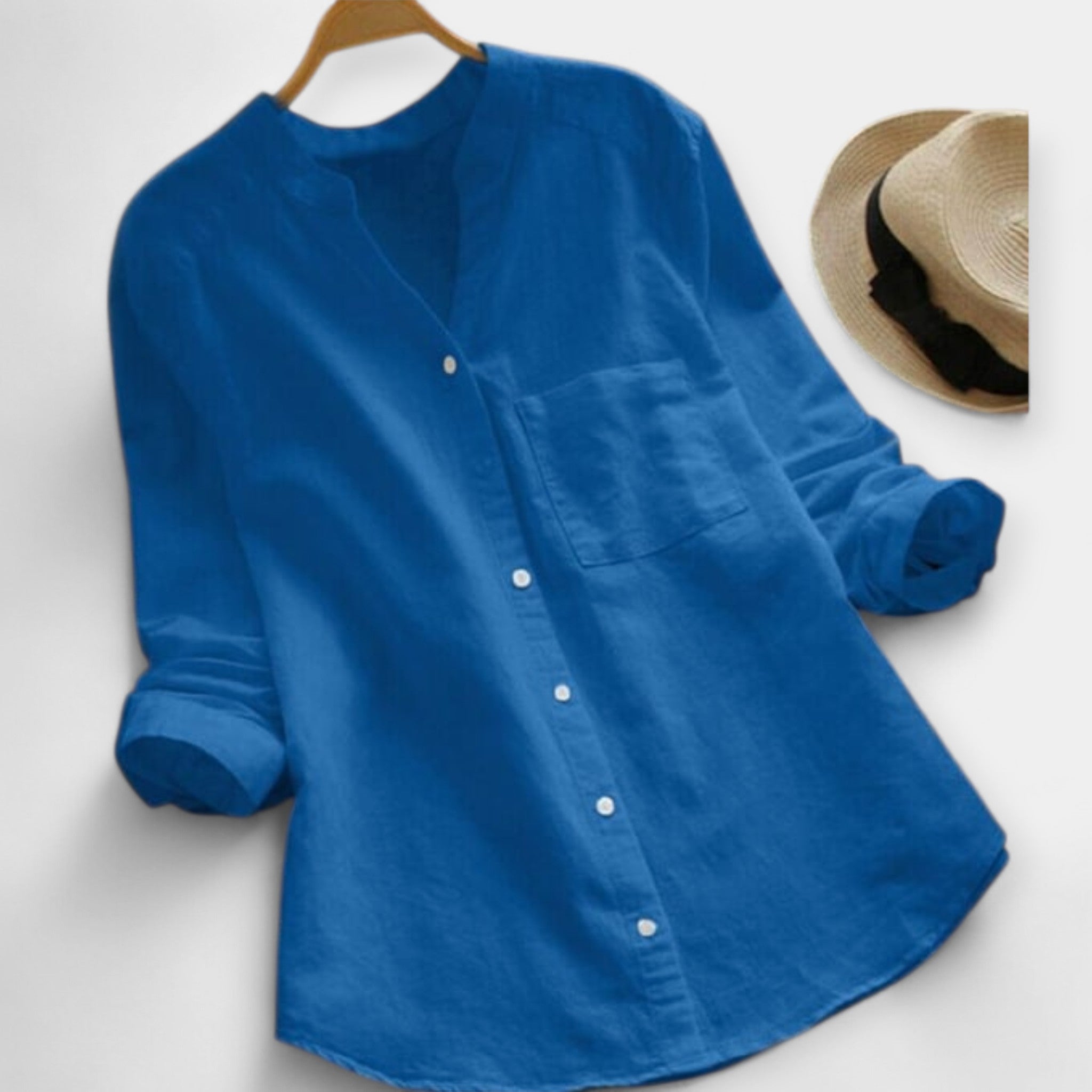 Stina | Camisa De Lino Y Algodón Con Estilo Casual