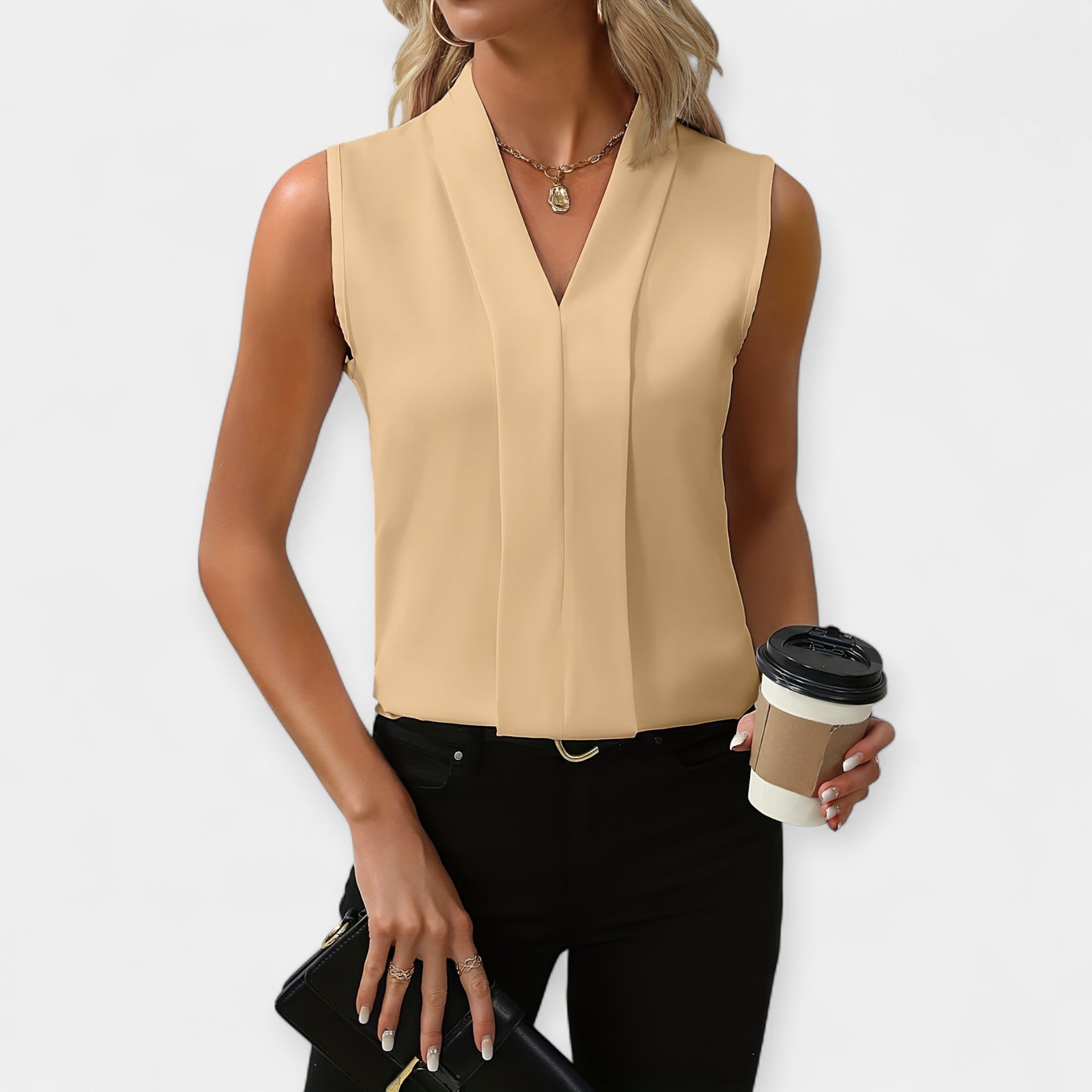 Freja | Blusa classy sin mangas