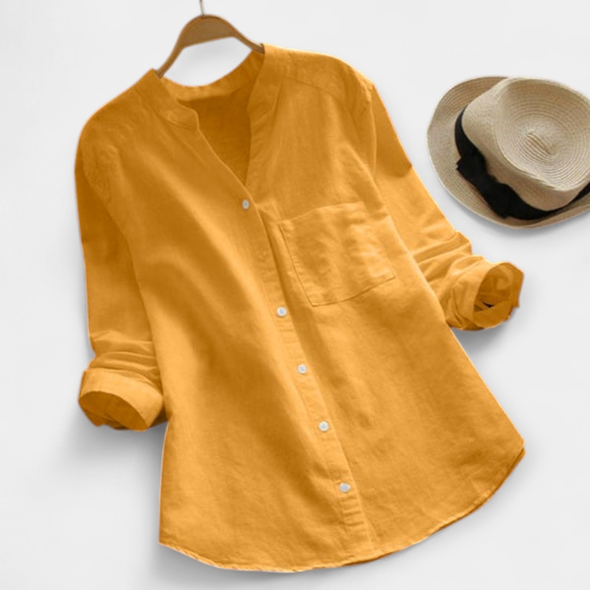 Stina | Camisa De Lino Y Algodón Con Estilo Casual