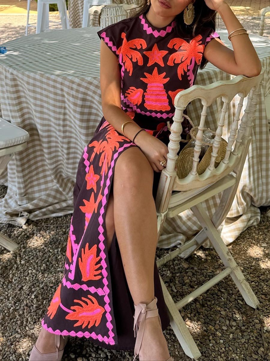 Katia | Conjunto Estampado De Top Y Falda