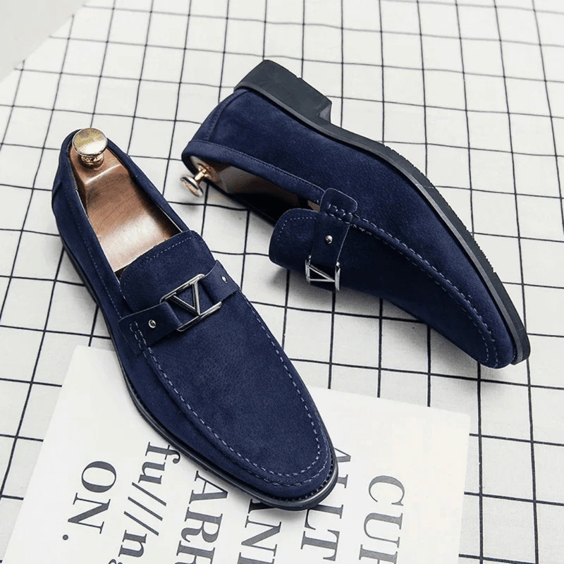 Vittoré | Mocasines De Vestir Para Hombre Con Detalle Metálico Y Diseño Angular