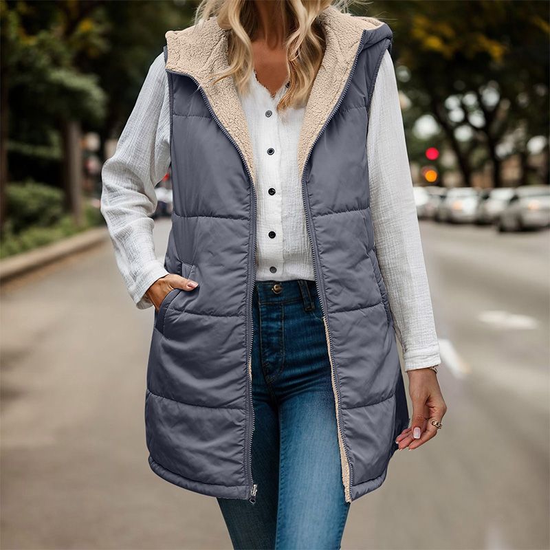 Aldana | Chaleco Reversible Mujer Sin Mangas Moderno