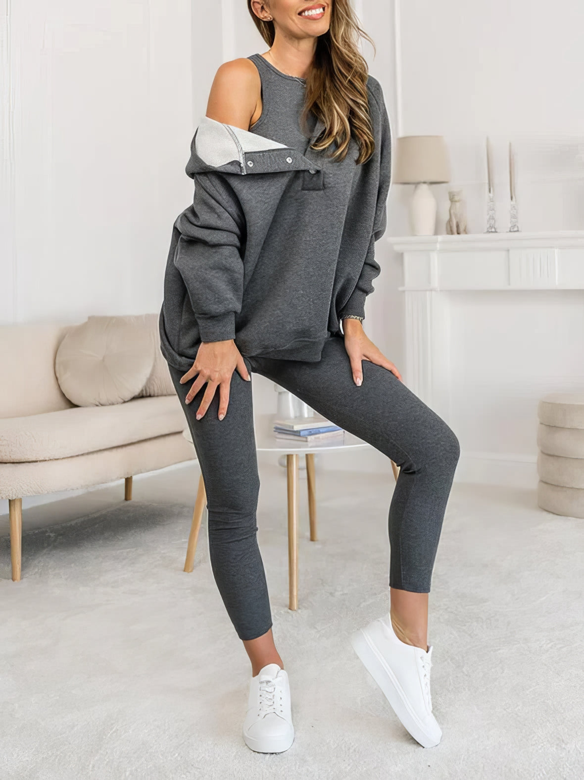 Sara | Conjunto Deportivo Cómodo Con Sudadera Capucha