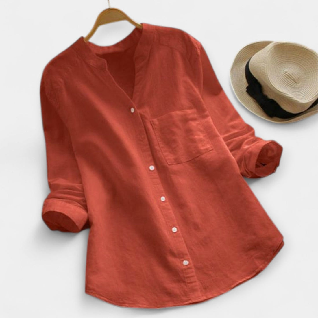 Stina | Camisa De Lino Y Algodón Con Estilo Casual