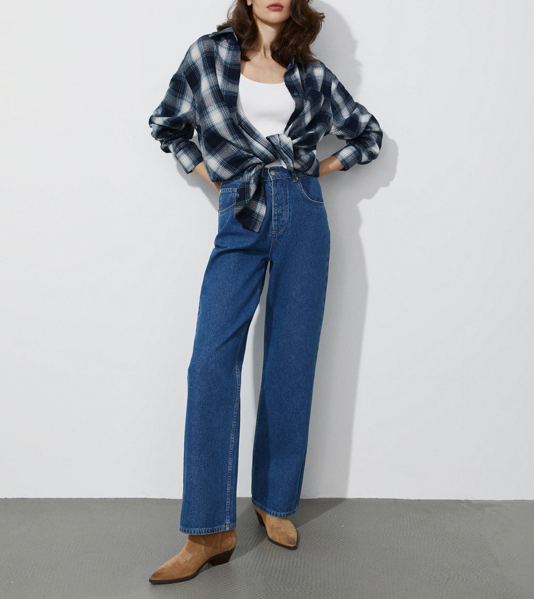 Revoir | Camisa A Cuadros Casual Para Mujer