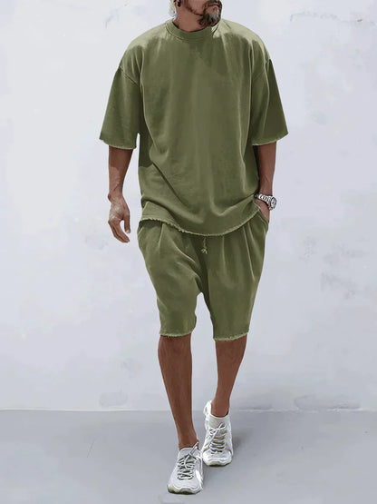 Mitch | Conjunto Casual Camisa Y Shorts Hombre