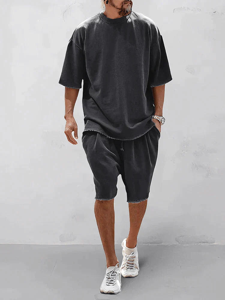 Mitch | Conjunto Casual Camisa Y Shorts Hombre