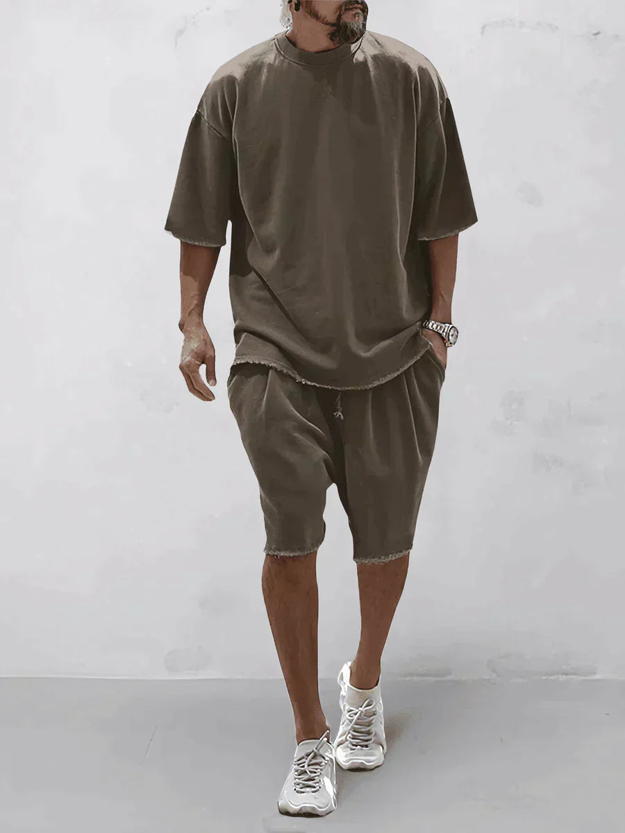 Mitch | Conjunto Casual Camisa Y Shorts Hombre