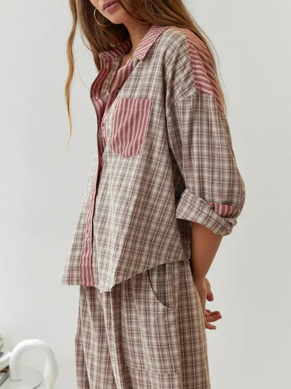 Cosycotton | Conjunto De Pijama De Dos Piezas En Algodón Suave Y Elástico