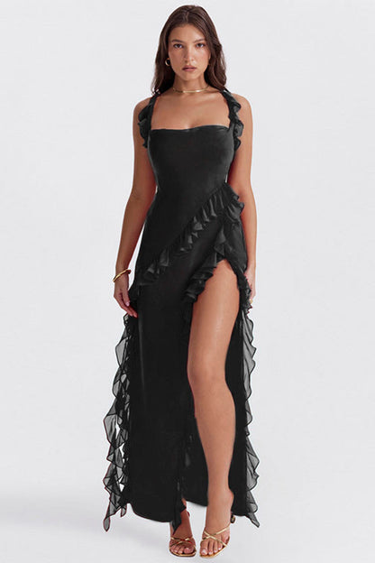 Arielle | Vestido Maxi Con Volantes Elegantes
