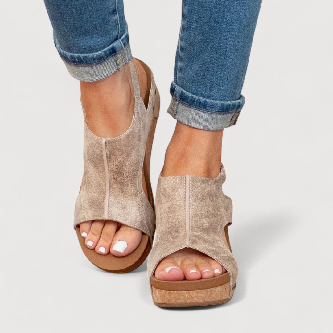 Adelina | Sandalias De Mujer Con Cuña Cómoda