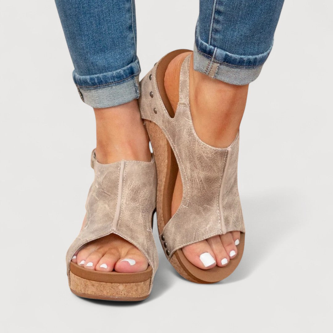 Adelina | Sandalias De Mujer Con Cuña Cómoda