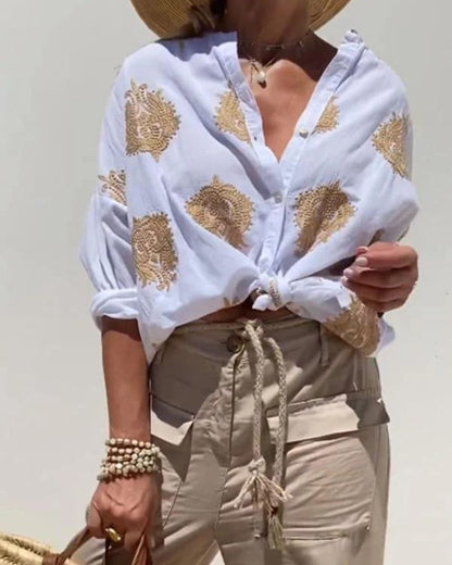 Lina | Blusa Con Elegantes Bordados