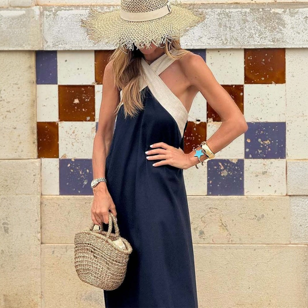 Nayara | Vestido Elegante Con Escote Cruzado