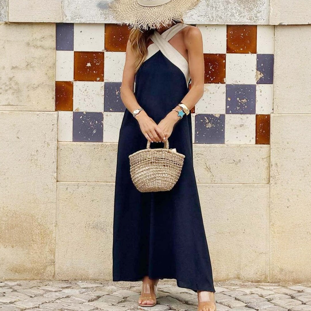 Nayara | Vestido Elegante Con Escote Cruzado