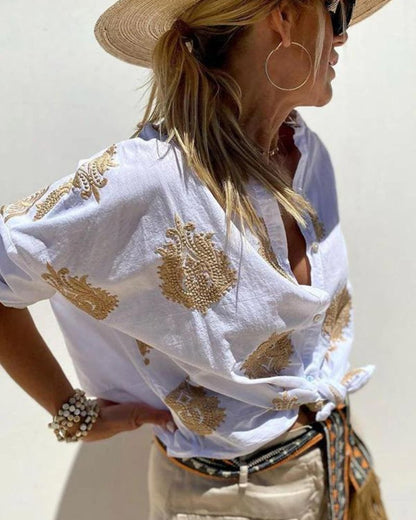 Lina | Blusa Con Elegantes Bordados